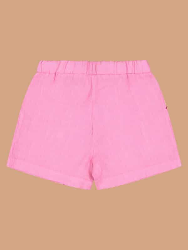 Short in lino - lino fuxia - Image 2