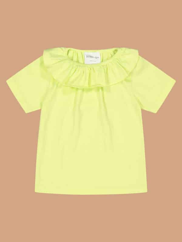 T-shirt in cotone organico  - giallo